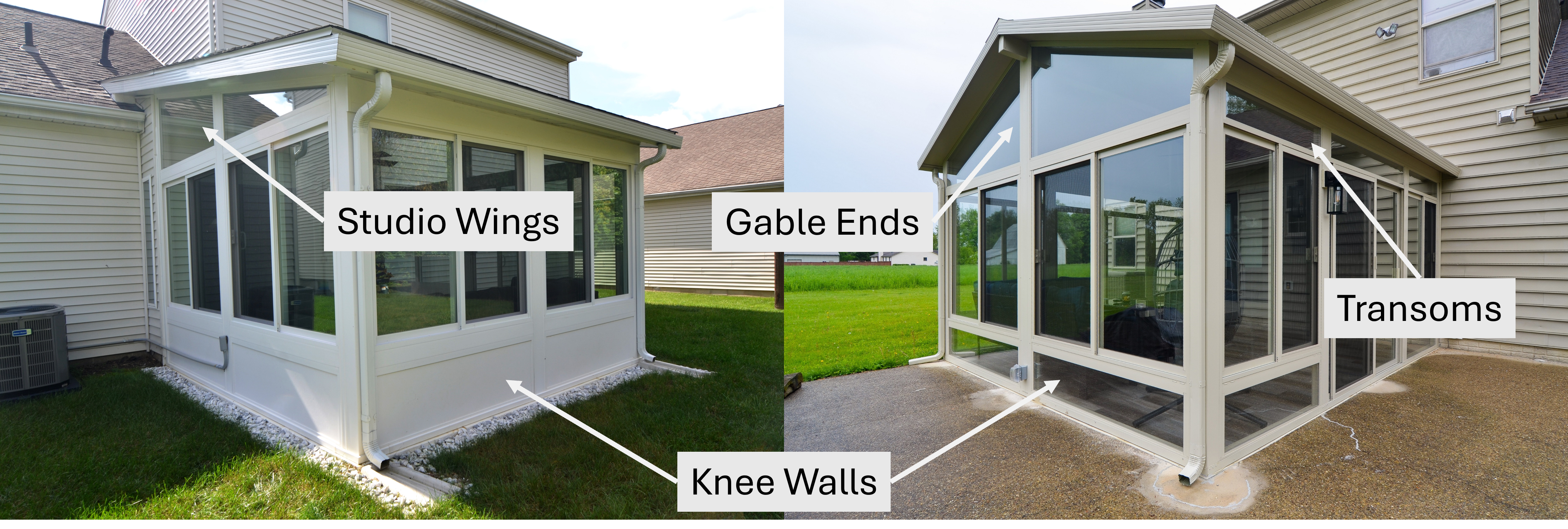 Glass vs Panel Pieces for Sunrooms