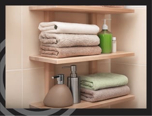 Open Shelves Bathroom