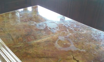 Stained countertop