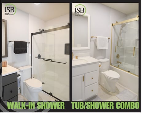 Walk in Shower vs Tub Shower Combo